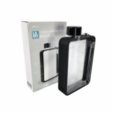 Пляшка для води Line Art Bella 380 мл чорна (60010118LA-01)