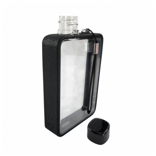 Пляшка для води Line Art Bella 380 мл чорна (60010118LA-01)