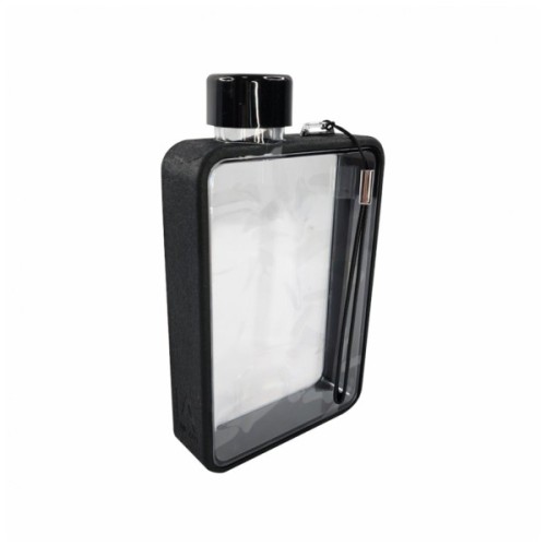 Пляшка для води Line Art Bella 380 мл чорна (60010118LA-01)