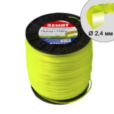 Жилка косильна Зеніт "Кручений квадрат" 2,4 мм x 1140 м (КРК-24-1140-С) (40524000)
