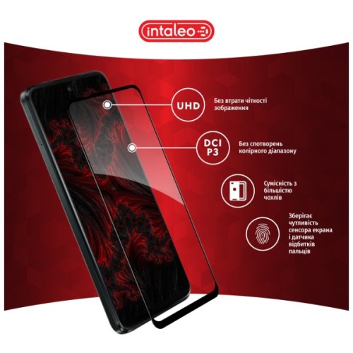 Скло захисне Intaleo Full Glue Motorola G55 Black (1283126613258)