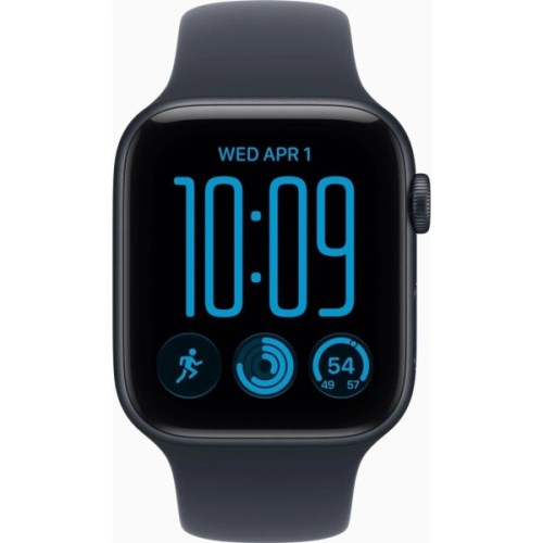 Смарт-годинник Apple Watch SE 3 2026 GPS 44mm Midnight Aluminium Case with Navy Blue Sport Band - M/L (MJL94RK/A)