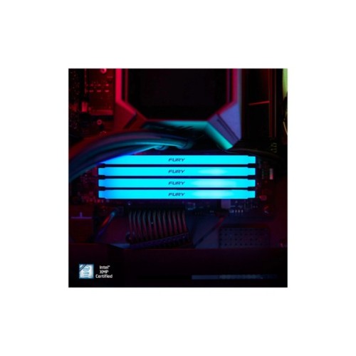 Модуль пам'яті для комп'ютера DDR4 16GB (2x8GB) 3200 MHz Beast Black Kingston Fury (ex.HyperX) (KF432C16BB2AK2/16WP)