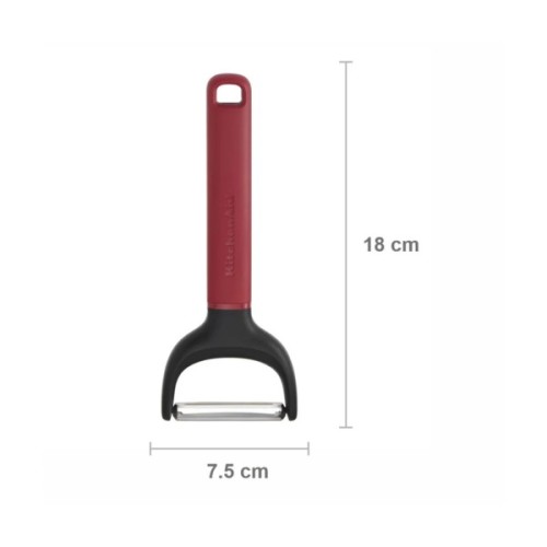 Овочечистка KitchenAid Classic горизонтальна 18 см червоний (KHA145OHEREG)