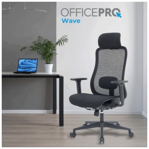 Офісне крісло OfficePro Wave OC670-B-B-B (OC670-B-B-B)