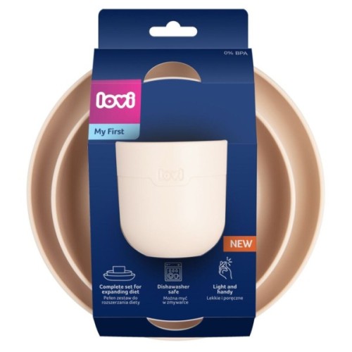 Набір дитячого посуду Lovi з кружкою Nude (21/533_bei)
