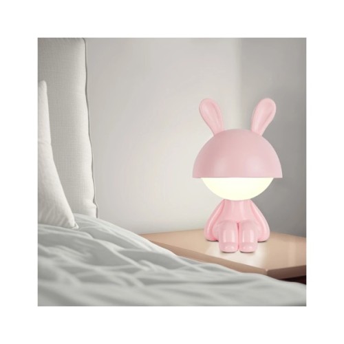 Нічник Kite Світильник LED з акумулятором Cute Bunny, рожевий (K25-316-1-2)