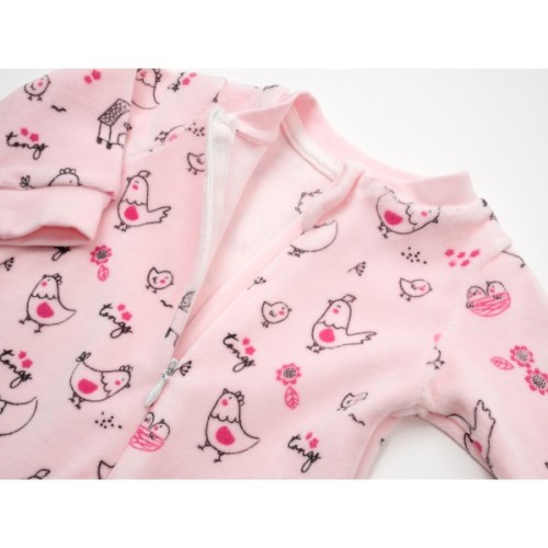 Чоловічок дитячий Tongs велюровий на блискавці (3634-62G-pink)