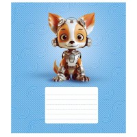 Зошит Школярик Robot animals 12 аркушів клітинка (012-3331K)