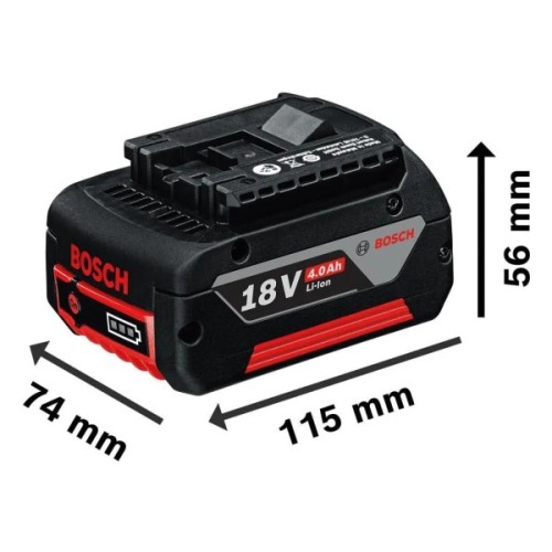 Акумулятор до електроінструменту Bosch GBA, 18V, 4Ah, 1.1кг (1.600.Z00.038)