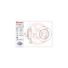 Гальмівний диск Brembo 08.9509.11