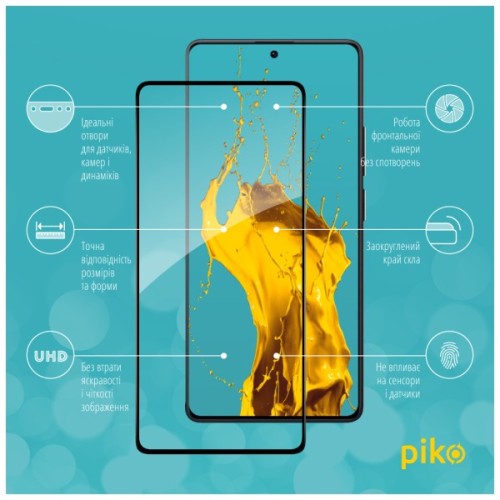 Скло захисне Piko Full Glue Xiaomi Redmi Note 14S 4G Black (1283126620843)