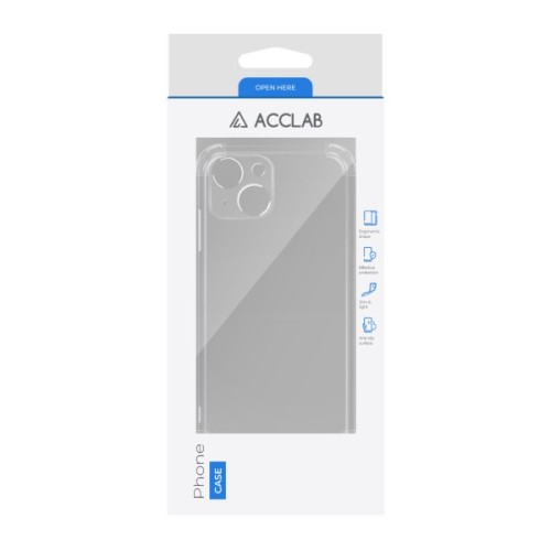Чохол до мобільного телефона ACCLAB ShockProof Apple iPhone 15 Transparent (1283126587870)