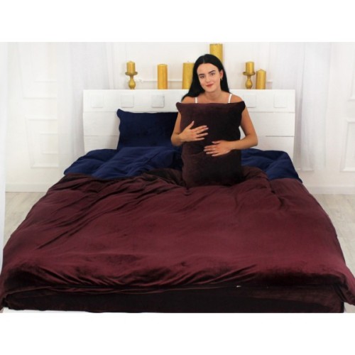 Постільна білизна MirSon Велюр Winter Frost 28-0006 + 28-0002 Primula Velvet 2х160х220 (2200004007069)