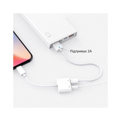 Перехідник Lightning to 3.5mm/Lightning 2LT-WH-BP Orico (CA912797)