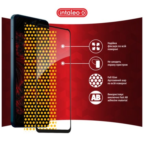 Скло захисне Intaleo Full Glue Moto G04 Black (1283126594274)