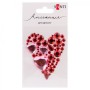 Набір для творчості Santi Серце червоне, аплікація зі страз самоклеючих, 6х10 см (743027)