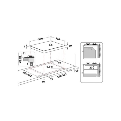 Варочна поверхня Whirlpool GMWL628IXLEE