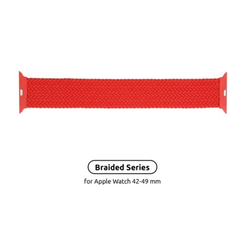 Ремінець до смарт-годинника Armorstandart Braided Solo Loop для Apple Watch 49/46/45/44/42 (Series 1-3) Red Size 6 (148 mm) (ARM58081)