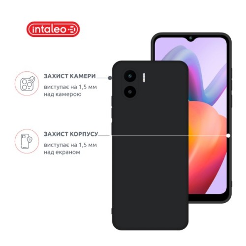 Чохол до мобільного телефона Intaleo Silicone Xiaomi Redmi A2 Black (1283126600913)