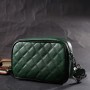 Сумка Vintage З натуральної шкіри Зелена (22384)