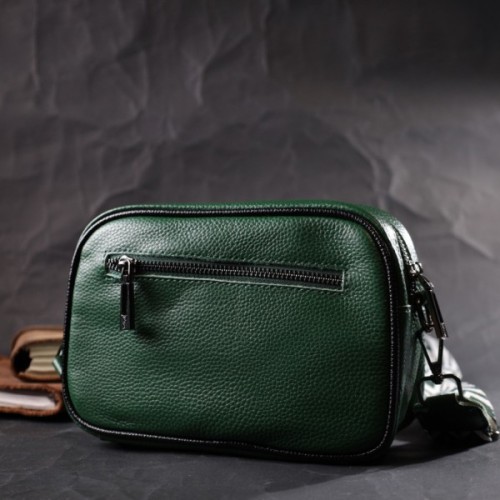 Сумка Vintage З натуральної шкіри Зелена (22384)