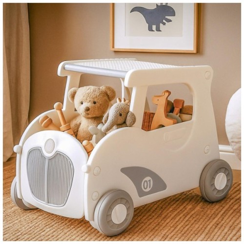 Чудомобіль Mealux Luigi Grey Візок для іграшок (KD-D122 Grey)