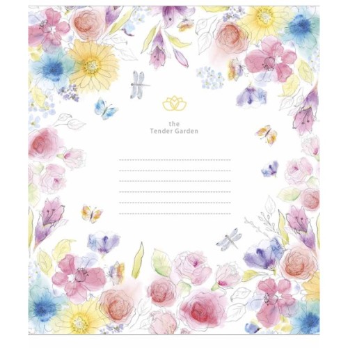 Зошит Школярик Tender Garden 12 аркушів лінія (012-3378L)