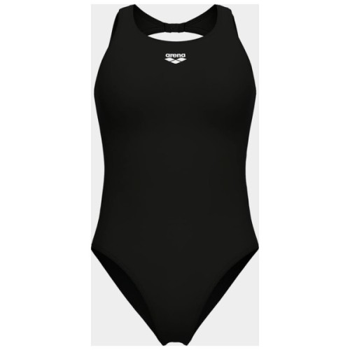 Купальник Arena O Back Swimsuit Solid One Piece 010648-501 чорний, білий 38 (3468337745983)