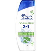 Шампунь Head & Shoulders 2 в 1 Проти лупи Свіжість ментолу 400 мл (8700216305419)