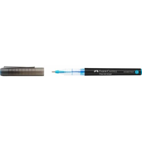 Ролер Faber-Castell Free Ink rollerball, колір чорнила блакитний, 1,5 мм, одноразовий (31225)