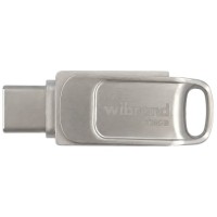 USB флеш накопичувач Wibrand 128GB Bee Silver USB 3.2/Type-C (WI3.2TC/BE128TC039S)