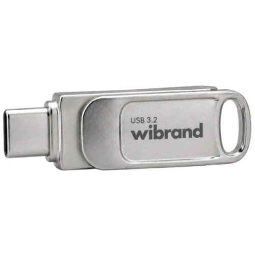 USB флеш накопичувач Wibrand 128GB Bee Silver USB 3.2/Type-C (WI3.2TC/BE128TC039S)