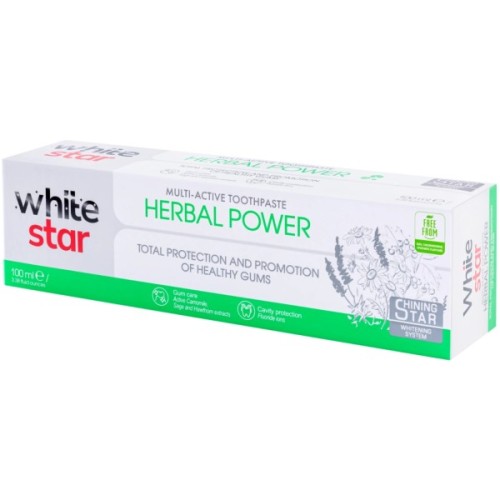 Зубна паста White Star Herbal Power 100 мл (3800237400317)