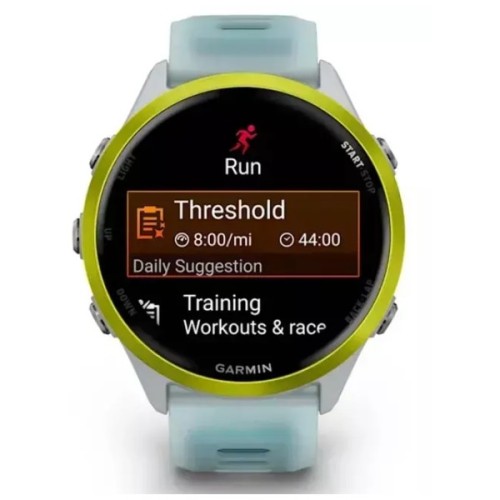 Смарт-годинник Garmin Forerunner 570 - 47MM, Whitestone/Amp Yellow, GPS (010-02971-01)