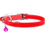 Нашийник для тварин WAUDOG Glamour з QR паспортом Д 22-30 см червоний (32483)