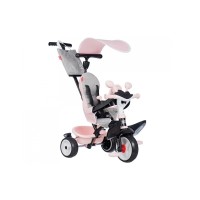 Дитячий велосипед Smoby Бебі Драйвер. Рожева перлина" з козирком, металевий (7600741504)