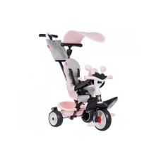 Дитячий велосипед Smoby Бебі Драйвер. Рожева перлина" з козирком, металевий (7600741504)