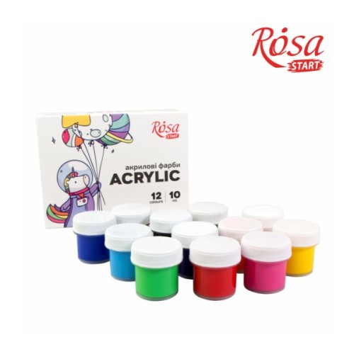 Акрилові фарби Rosa START Space Unicorn 12 x10 мл (4823098531067)