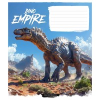 Зошит Школярик Dino empire 18 аркушів клітинка (018-3490K)