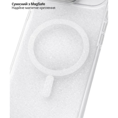 Чохол до мобільного телефона BeCover FIBRA Star Shine MagSafe Apple iPhone 17 Air White (715424)