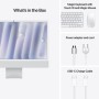 Комп'ютер Apple 24" iMac Retina 4.5K / Apple M4 (10-c/CPU, 10-c/GPU), 16, 512, Silver, Model A3137 (MWUV3UA/A)