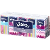 Серветки косметичні Kleenex Original двошарові 10 пачок по 10 шт. (5901478905192)