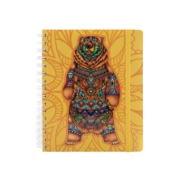 Блокнот Optima Sambala на гумці, 175х206 мм спіраль, 150 аркушів клітинка з полями (O20849-01)