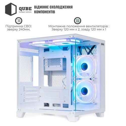 Корпус для ПК Qube REEF ARGB White (REEF_GMNU3)