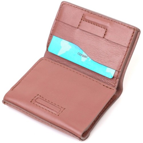 Гаманець Grande Pelle Пудровий (16784)