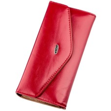 Гаманець Kivi З гладкої екошкіри Яскраво-рожевий (19072)