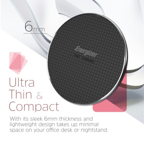 Зарядний пристрій Energizer Qi 15W wireless WCP107 black (WCP107)