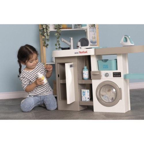 Ігровий набір Smoby Інтерактивний набір 2 в 1 Тефаль Кухня + Пральня (311050)