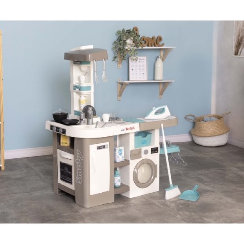 Ігровий набір Smoby Інтерактивний набір 2 в 1 Тефаль Кухня + Пральня (311050)